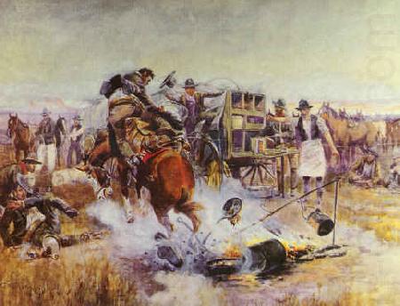 Bronc to Breakfast, Charles M Russell